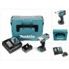 Makita DTW 285 RF1J 18 V Li-Ion Boulonneuse à Chocs Sans Fil Avec Boîtier Makpac + 1x Batterie BL 1830 3,0 Ah + Chargeur Rapide DC 18 RC