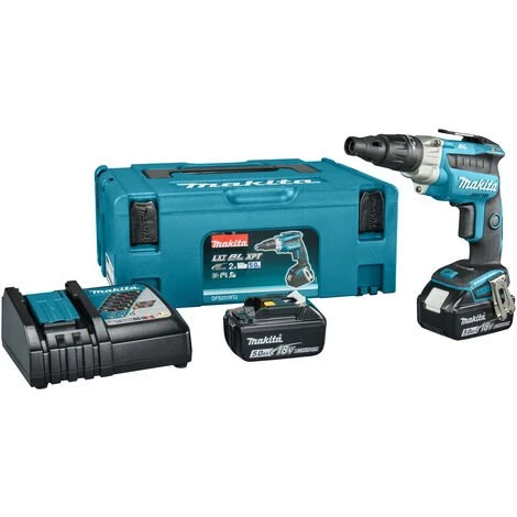 Makita DFS251RTJ Visseuse Bardage à Batteries 18V Li-Ion (2x Batterie 5.0Ah) Dans MAKPAC 3 Makita DFS251RTJ Visseuse Bardage à Batteries 18V Li-Ion (2x Batterie 5.0Ah) Dans MAKPAC