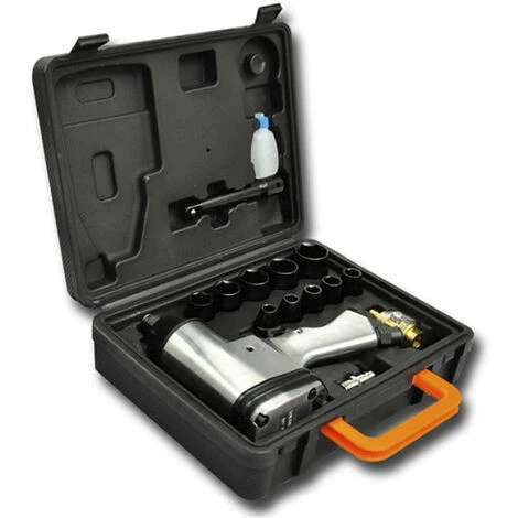 HELLOSHOP26 Coffret Clé à Choc 16 Pièces 1/2" Outils Garage Atelier Bricolage Gris - Gris 3 HELLOSHOP26 Coffret Clé à Choc 16 Pièces 1/2" Outils Garage Atelier Bricolage Gris - Gris