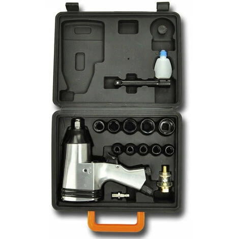 HELLOSHOP26 Coffret Clé à Choc 16 Pièces 1/2" Outils Garage Atelier Bricolage Gris - Gris 6 HELLOSHOP26 Coffret Clé à Choc 16 Pièces 1/2" Outils Garage Atelier Bricolage Gris - Gris – Image 4