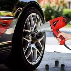 TEENO Clé à Choc électrique Avec 4 Douilles En Coffret - Rouge -Clé Soldes Magasin 14627776 3