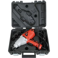 TEENO Clé à Choc électrique Avec 4 Douilles En Coffret - Rouge -Clé Soldes Magasin 14627776 4