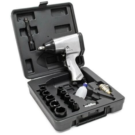 BIGB Clé à Choc / Boulonneuse Air Comprimé En Coffret 17 Piéces 3 BIGB Clé à Choc / Boulonneuse Air Comprimé En Coffret 17 Piéces