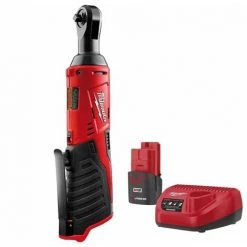 .MILWAUKEE. Milwaukee M12 IR-201B Clé à Cliquet à Batteries 12V Li-Ion Set (1x Batterie 2,0Ah) Dans Sac - 40Nm - 1/4"