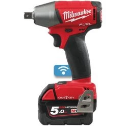 .MILWAUKEE. Milwaukee M18 ONEIWP12-502X ONE-KEY - Set Clé à Choc Li-Ion 18V - (2x Batterie 5.0Ah) Dans HD BOX - 300Nm - 1/2" - Moteur Brushless
