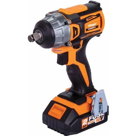 Clé à Choc Boulonneuse Avec Batteries Et Chargeur Fuse VLP 5320 Villager - Orange 4 Clé à Choc Boulonneuse Avec Batteries Et Chargeur Fuse VLP 5320 Villager - Orange – Image 2