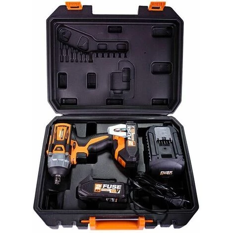 Clé à Choc Boulonneuse Avec Batteries Et Chargeur Fuse VLP 5320 Villager - Orange 5 Clé à Choc Boulonneuse Avec Batteries Et Chargeur Fuse VLP 5320 Villager - Orange – Image 3