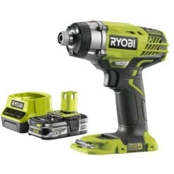 Pack RYOBI Visseuse à Choc 18V OnePlus R18ID3-0 - 1 Batterie 2.5Ah - 1 Chargeur Rapide RC18120-125