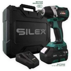 Clé à Chocs 20V Sans Fil Silex® 20V (1 X 4.0Ah Batterie Lithium )