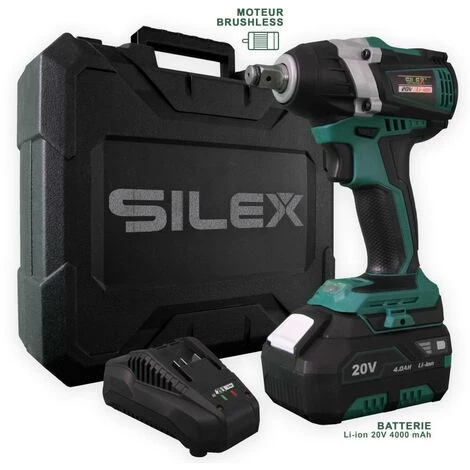 Clé à Chocs 20V Sans Fil Silex® 20V (1 X 4.0Ah Batterie Lithium ) 3 Clé à Chocs 20V Sans Fil Silex® 20V (1 X 4.0Ah Batterie Lithium )