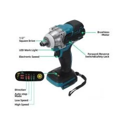 MANTA Clé à Chocs Sans Fil 520N.M (Batterie Non Inclus!!!) -Clé Soldes Magasin 23604844 5