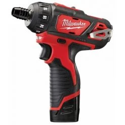 .MILWAUKEE. Milwaukee M12 BD-202C - Set Perceuse Visseuse Li-Ion 12V (2x Batterie 2.0Ah) Dans Mallette - 30Nm