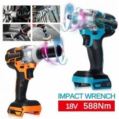 DRILLPRO Clé à Chocs Sans Fil électrique 18V 588Nm Pour Batterie Makita 11 DRILLPRO Clé à Chocs Sans Fil électrique 18V 588Nm Pour Batterie Makita -Clé Soldes Magasin 26499206 5