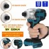 DRILLPRO 520N.m Clé à Chocs Sans Fil Sans Balais 2700 Tr / Min Tournevis électrique Interrupteur De Changement De Vitesse En Continu Adapté à La Batterie Makita 18 V