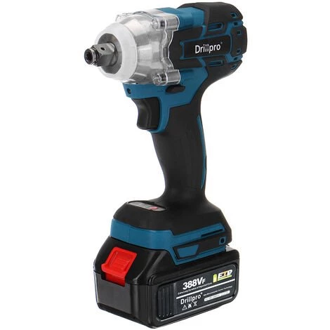 INSMA 2 En 1 Clé à Chocs Boulonneuse à Chocs Sans Fil 520N.M 1/2" Avec 18V Batterie + Chargeur + Accessoires 4 INSMA 2 En 1 Clé à Chocs Boulonneuse à Chocs Sans Fil 520N.M 1/2" Avec 18V Batterie + Chargeur + Accessoires – Image 2