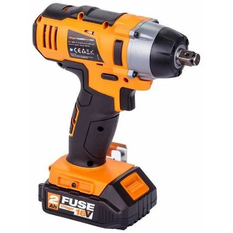 Clé à Chocs électrique 18V 180Nm Avec Batterie Et Chargeur Fuse VLN 3320 Villager - Noir 4 Clé à Chocs électrique 18V 180Nm Avec Batterie Et Chargeur Fuse VLN 3320 Villager - Noir – Image 2