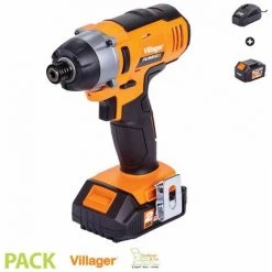 Visseuse à Choc électrique Sans Fil 18V 180Nm Avec Batterie Et Chargeur Fuse VLN 3420 Villager - Noir