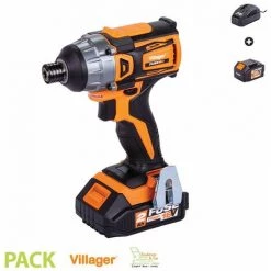 Visseuse à Choc Sans Fil 18V 180Nm Avec Batterie Et Chargeur Fuse VLN 5420 Villager - Orange