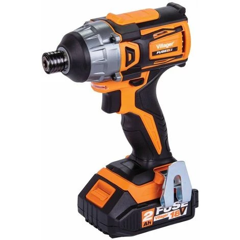 Visseuse à Choc Sans Fil 18V 180Nm Avec Batterie Et Chargeur Fuse VLN 5420 Villager - Orange 4 Visseuse à Choc Sans Fil 18V 180Nm Avec Batterie Et Chargeur Fuse VLN 5420 Villager - Orange – Image 2