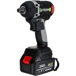 ZEBRAA Clé à Choc électrique Sans Fil Sans Balais 630N.m 388VF + Hochet De Batterie Li-Ion 2Pcs 19800mAh