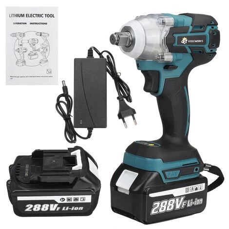 AUGIENB Clé à Chocs Sans Fil 288V 1/2 Pouce 320NM Perceuse électrique Brushless Avec 2 Batteries 22800mAh & 1 Chargeur 3 AUGIENB Clé à Chocs Sans Fil 288V 1/2 Pouce 320NM Perceuse électrique Brushless Avec 2 Batteries 22800mAh & 1 Chargeur