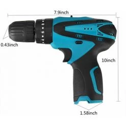 MOHOO Tournevis à Percussion électrique 12V LED Perceuse Sans Fil 10mm Pour Batterie Makita(Sans Batterie) -Clé Soldes Magasin 30291527 3