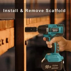 Bsioff Cl¨¦ ¨¤ Chocs Sans Fil | Boulonneuse ¨¤ Choc (400 N.m/Lumi¨¨re LED) Compatible Avec Makita 18v Batterie £¨Bleu/sans Batterie£© 11 Bsioff Cl¨¦ ¨¤ Chocs Sans Fil | Boulonneuse ¨¤ Choc (400 N.m/Lumi¨¨re LED) Compatible Avec Makita 18v Batterie £¨Bleu/sans Batterie£© -Clé Soldes Magasin 30680435 5