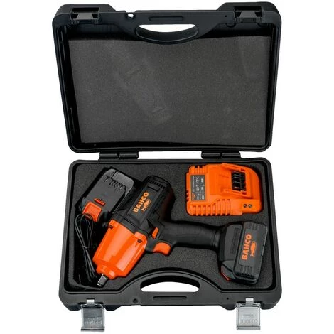 Bahco Kit De Clé à Chocs Sans Fil, Avec Moteur Sans Charbon 18 V Et Carré Conducteur 1/2 - BCL33IW2K1" 3 Bahco Kit De Clé à Chocs Sans Fil, Avec Moteur Sans Charbon 18 V Et Carré Conducteur 1/2 - BCL33IW2K1"