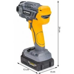 POWERMAT Clé à Chocs Boulonneuse 1/2" Sans Fil Batterie Li-Ion 20V + Mallette 10 POWERMAT Clé à Chocs Boulonneuse 1/2" Sans Fil Batterie Li-Ion 20V + Mallette -Clé Soldes Magasin 32155833 4