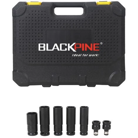 BLACKPINE - Clé à Chocs Sans Fil, 300Nm Boulonneuse A Choc Avec 15000mAh Batterie X 2, Douilles à Chocs X 7, Un Chargeur Rapide 7 BLACKPINE - Clé à Chocs Sans Fil, 300Nm Boulonneuse A Choc Avec 15000mAh Batterie X 2, Douilles à Chocs X 7, Un Chargeur Rapide – Image 5