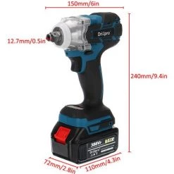 AUGIENB Drillpro Clé à Chocs Sans Fil Brushless 520N.M 18V 388VF 1/2" Avec 2 Batterie 10 AUGIENB Drillpro Clé à Chocs Sans Fil Brushless 520N.M 18V 388VF 1/2" Avec 2 Batterie -Clé Soldes Magasin 33165725 4