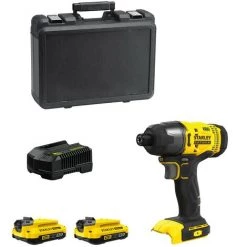 STANLEY FATMAX V20 Visseuse à Chocs STANLEY FatMax SFMCF800D2K (2 X 2,0 Ah Chargeur Coffret)