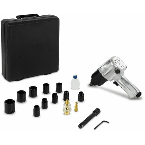 EBERTH 1/2" Clé à Chocs Pneumatiques Avec Mallette Et De Nombreux Accessoires (576 Nm, 125 Mm Prolongement, Contrôleur De Couple, Rotation Droite Et Gauche, 17 Eléments) 4 EBERTH 1/2" Clé à Chocs Pneumatiques Avec Mallette Et De Nombreux Accessoires (576 Nm, 125 Mm Prolongement, Contrôleur De Couple, Rotation Droite Et Gauche, 17 Eléments) – Image 2