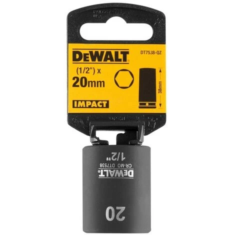 DEWALT DT7538-QZ - Diameter Clé à Choc 20mm 1/2'' 4 DEWALT DT7538-QZ - Diameter Clé à Choc 20mm 1/2'' – Image 2