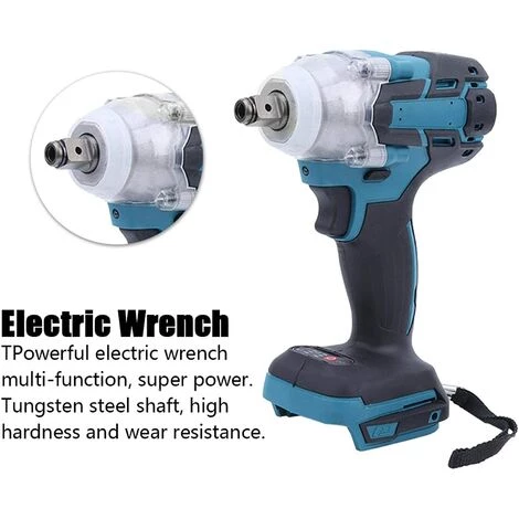 BRIDAY Clé à Chocs Sans Balais 21 V, Poignée Antidérapante Grande Clé électrique à Torsion Pour Batterie Makita Rechargeable 3 BRIDAY Clé à Chocs Sans Balais 21 V, Poignée Antidérapante Grande Clé électrique à Torsion Pour Batterie Makita Rechargeable