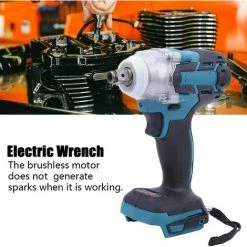 BRIDAY Clé à Chocs Sans Balais 21 V, Poignée Antidérapante Grande Clé électrique à Torsion Pour Batterie Makita Rechargeable 11 BRIDAY Clé à Chocs Sans Balais 21 V, Poignée Antidérapante Grande Clé électrique à Torsion Pour Batterie Makita Rechargeable -Clé Soldes Magasin 35465780 5