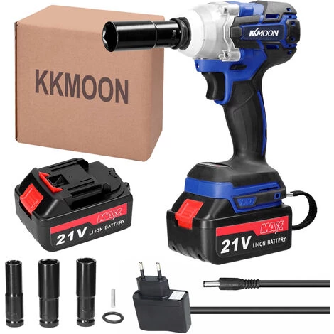 KKMOON 21V Electrique Sans Fil Cle De Controle Moteur Brushless Stepless Vitesse High Torque Power Tool Dispositif D'Installation Pratique, 4 Manche, Deux Batterie Et Une Charge - 4 Manche, Deux Batterie Et Une Charge 3 KKMOON 21V Electrique Sans Fil Cle De Controle Moteur Brushless Stepless Vitesse High Torque Power Tool Dispositif D'Installation Pratique, 4 Manche, Deux Batterie Et Une Charge - 4 Manche, Deux Batterie Et Une Charge