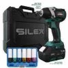 Clé à Chocs 20V Sans Fil Silex® 20V Moteur Brushless (1 X 4.0Ah Batterie Lithium ) + 6 Douilles à Choc Pour Jantes Alu -Clé Soldes Magasin 37627084 1