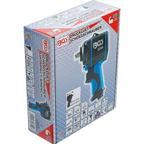 BGS Technic Clé à Choc | 12,5 mm (1/2") | 949 Nm 7 BGS Technic Clé à Choc | 12,5 mm (1/2") | 949 Nm – Image 5