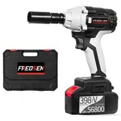 FREOSEN Clé à Chocs Pro Brushless Sans Fil En Coffret + 1 Batteries 20000mAh 4.0Ah + 16 Accessoires -Clé Soldes Magasin 38400947 2