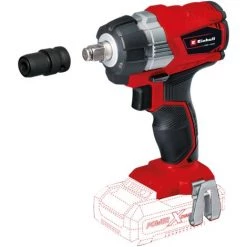 Einhell Boulonneuse Sans Fil TE-CW 18 Li BL - Solo Power X-Change (18V, Couple 215 Nm, Vitesse 0-2900 Trs/min, Mandrin 4 Pans) Livré Sans Batterie Ni Chargeur