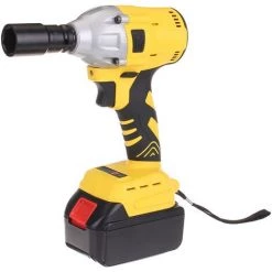 INSMA Clé à Chocs Sans Fil 1 Batterie 21V 530NM 1/2 " Sans Balais Avec Boite à Outils Lumière