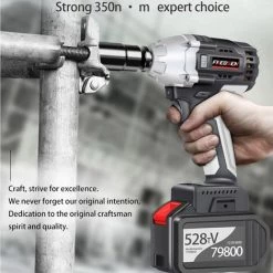 FREOSEN Clé à Chocs Pro Max Brushless Sans Fil En Coffret + 2 Batteries 30000mAh 6.0Ah + 380Nm +16 Accessoires -Clé Soldes Magasin 39299968 5