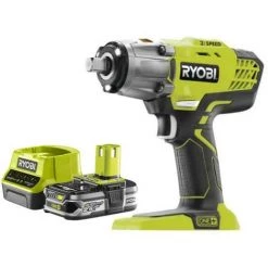Pack RYOBI Boulonneuse à Chocs 18V OnePlus R18IW3-0 - 1 Batterie 2.5Ah - 1 Chargeur Rapide RC18120-125