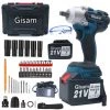 GISAM Visseuse à Chocs 21V 2Batterie 350N 4000RPM Avec Accessoires 43pc -Clé Soldes Magasin 41322452 1