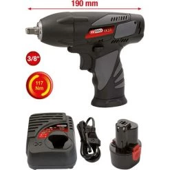 KSTOOLS® KS TOOLS 3/8'' Clé à Chocs Sur Batterie, 117Nm, 1.870 Tr/min, Avec 1 Batterie Et Chargeur -Clé Soldes Magasin 41880713 2
