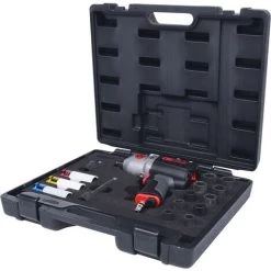 KSTOOLS® KS TOOLS Jeu De Boulonneuses à Percussion Pneumatique Haute Performance 1/2'' MONSTER, 17 Pcs, 1690 Nm