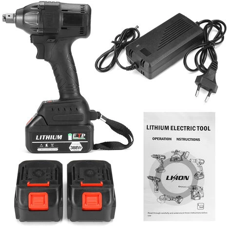 LBTN Clé à Chocs électrique Sans Fil 850Nm 18V Avec 2 Batteries 4 LBTN Clé à Chocs électrique Sans Fil 850Nm 18V Avec 2 Batteries – Image 2