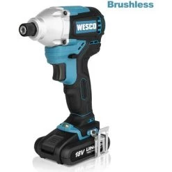 WESCOTOOLS WESCO 18V 2.0Ah Clé à Choc Sans Fil, 180 Nm, 0-3600 Bpm WS2320.1