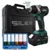 Clé à Chocs 20V Sans Fil Silex® 20V Moteur Brushless (1 X 6.0Ah Batterie Lithium SLX ) + 6 Douilles à Choc Pour Jantes Alu -Clé Soldes Magasin 43998414 1